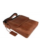 Фотография Кожаная светло-коричневая кожаная сумка на плечо 7843211-SKE