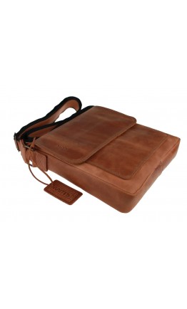 Кожаная светло-коричневая кожаная сумка на плечо 7843211-SKE