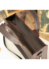 Темно-коричневая кожаная сумка для документов 755300W-SGE