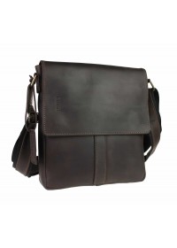 Кожаная коричневая классическая сумка на плечо 78532-SKE