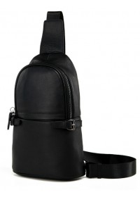 Чёрный мужской рюкзак на одну шлейку 7856-1A