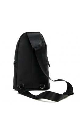 Чёрный мужской рюкзак на одну шлейку 7856-1A