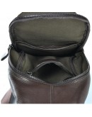 Фотография Коричневый кожаный мужской рюкзак слинг 78809C