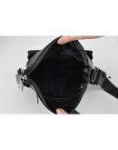 Фотография Кожаная мужская сумка через плечо 7882-3 BLACK