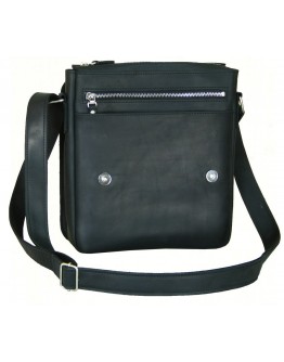 Кожаная мужская черная сумка на плечо 788445-SGE