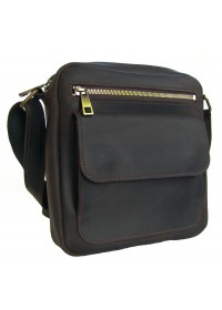 Коричневая мужская сумка на плечо - мессенджер 78889-SGE