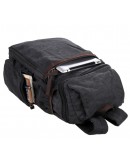 Фотография Большой мужской рюкзак, тканевый черный 79016a