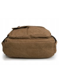 Рюкзак из прочной ткани канвас коричневый 79021B