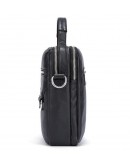 Фотография Черная сумка из мягкой натуральной кожи 79023A