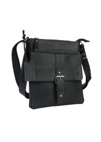 Черная мужская сумка на плечо-планшетка 79025A-SKE