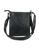 Фотография Черная мужская сумка на плечо-планшетка 79025A-SKE