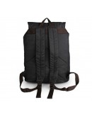 Фотография Черный рюкзак из прочной ткани с кожаными элементами 79026a