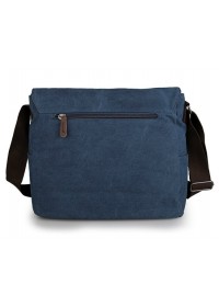 Мужская синяя тканевая сумка на плечо 79027k