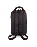Фотография Мужской рюкзак тканевый, с коричневыми вставками 79028A