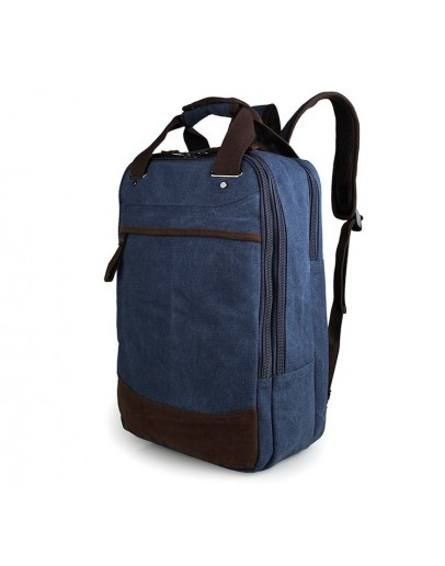 Фотография Тканевый синий мужской рюкзак 79028K