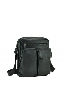 Черная кожаная сумка мужская - барсетка 79812-1A