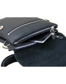 Фотография Черная небольшая кожаная удобная сумка 79955-SGE