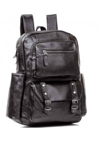 Черный удобный мужской рюкзак из натуральной кожи 7M9089A