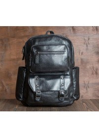 Черный удобный мужской рюкзак из натуральной кожи 7M9089A