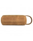 Фотография Кожаная винтажная мужская сумка барсетка - нессер 7C013B