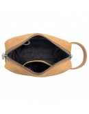 Фотография Кожаная винтажная мужская сумка барсетка - нессер 7C013B