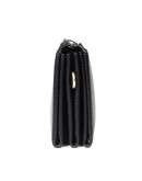 Фотография Вместительный и модный черный кожаный клатч 78071A