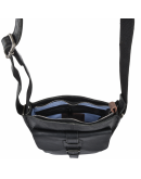 Фотография Кожаная черная мужская сумка - планшет Ashwood 4551 VT BLK