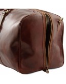 Фотография Темно-коричневая кожаная фирменная дорожная сумка Tuscany Leather Francoforte TL140860 bbrown