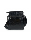 Фотография Черная сумка кожаная на плечо Tiding Bag 8678A