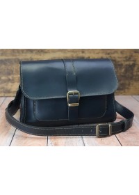 Женская черная кожаная сумка на плечо 877411-SGE