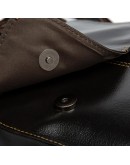 Фотография Удобная кожаная мужская сумка через плечо коричневая 7060