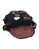 Фотография Большая сумка мужская на плечо, черный цвет 9006A