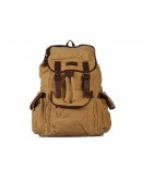Фотография Тканевый мужской рюкзак, кожаные вставки 9007b