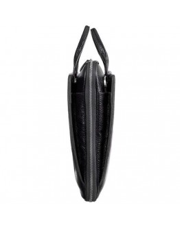 Черный кожаный мужской портфель Desisan 910-01