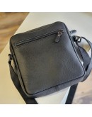 Фотография Кожаная черная мужская сумка на плечо 7761001-SGE