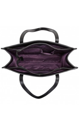 Женская кожаная черная сумка Smith & Canova 92642 Luna (Black)