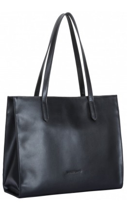 Женская кожаная черная сумка Smith & Canova 92642 Luna (Black)