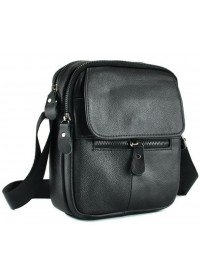 Мужская черная небольшая сумка на плечо A25-1169A