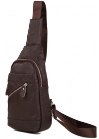 Рюкзак коричневого цвета на плечо A25-284C
