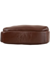 Рюкзак коричневый кожаный на одну шлейку A25-6896C
