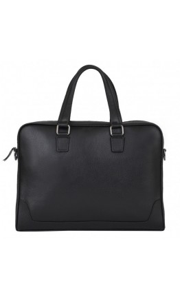 Черная деловая кожаная мужская сумка A25-9905A