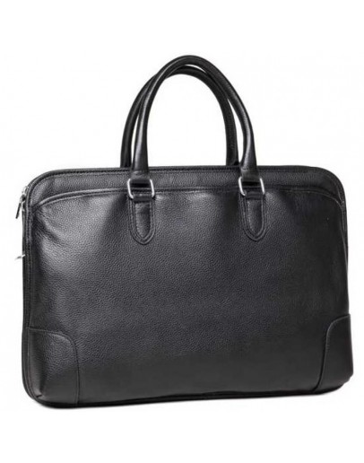 Фотография Черная кожаная сумка для ноутбука A25F-17620A