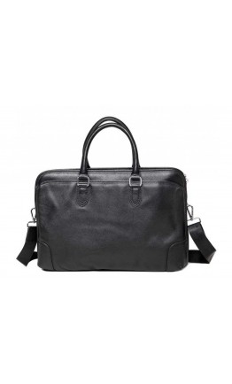 Черная кожаная сумка для ноутбука A25F-17620A