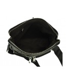 Фотография Черная кожаная сумка на плечо с тиснением A25F-7607-3A