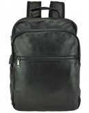Фотография Мужской черный рюкзак из натуральной кожи A25F-8835A