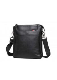 Черная кожаная мужская сумка планшетка A25F-8868A