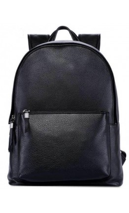 Рюкзак мужской классический черный кожаный B3-012A