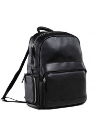 Удобный кожаный рюкзак мужской черного цвета B3-047A