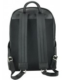 Фотография Черный кожаный мужской вместительный рюкзак B3-161A
