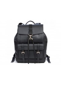 Кожаный черный мужской рюкзак B3-1653A